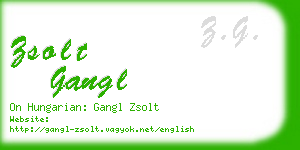 zsolt gangl business card